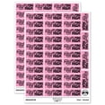thumbnail image 1 of Flying High Airplane Teacher Student School Sticker Set - Light Pink - Gloss Finish - 1.5" Small, 1 of 7
