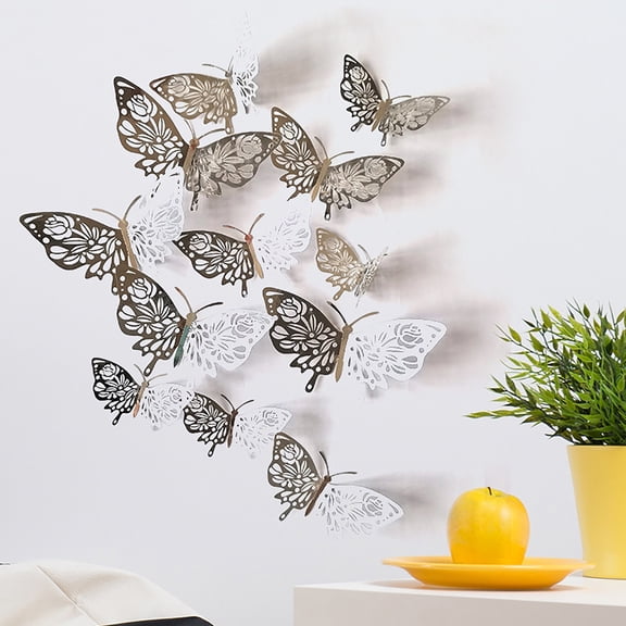 Flying Hollow Home Decoration Festive Party Layout Cardboard Wall Sticker