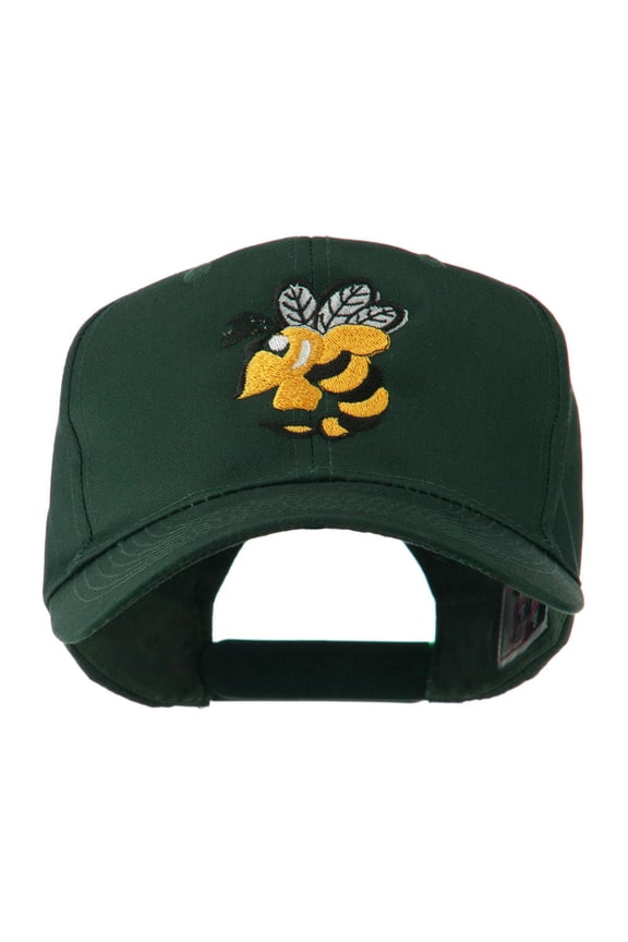 Flying Hornet Mascot Embroidered Cap - Green OSFM