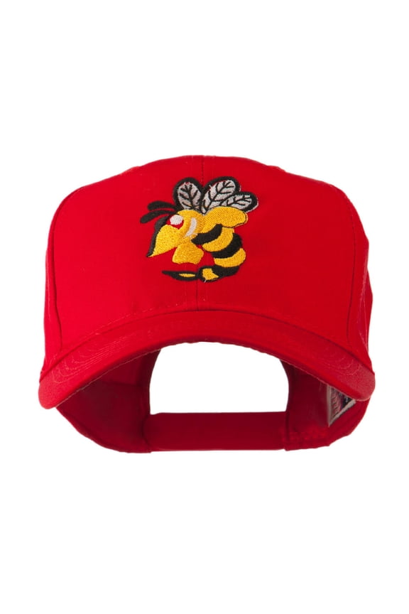 Flying Hornet Mascot Embroidered Cap - Red OSFM