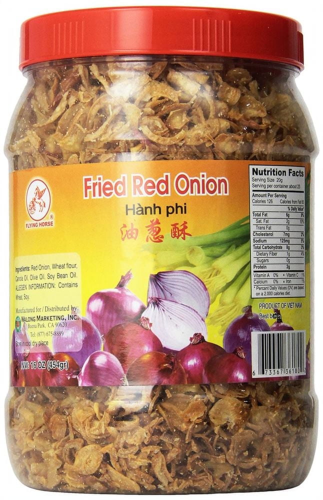 Flying Horse Fried Red Onion, 16 oz