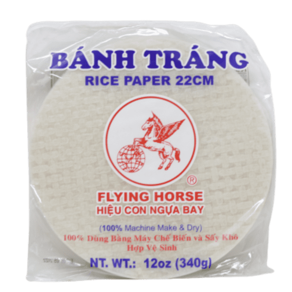 Flying Horse Rice Paper Spring Roll Wrapper - Banh Trang 22 cm 12 Oz (340 g)