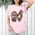 thumbnail image 1 of Flying House Adventure Movie Fan Up Cartoon Art Graphic Tee Unisex T-Shirt, 1 of 3