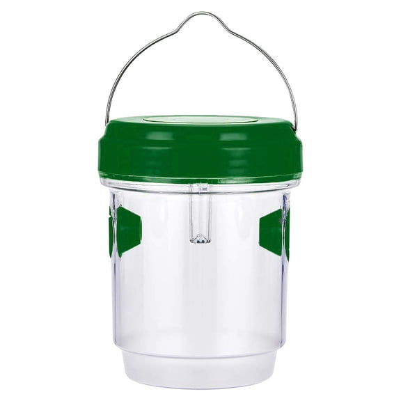 Flying Insect Trap, 2 Pack Hanging Fly Traps, Outdoor Fly Catchers Hanging Insect Trap Catcher Pest Control Traps, Dual-Channel Traps for Patio Garden Farm Flies Fruit Flies Harmful Insects,Green