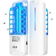 thumbnail image 1 of Flying Insect Trap Plug in Mosquito Bug Zapper Indoor Gnat Moth Catcher with 9W Night UV Light, 10 Sticky Glue Board Refills for Home Office White, 1 of 8