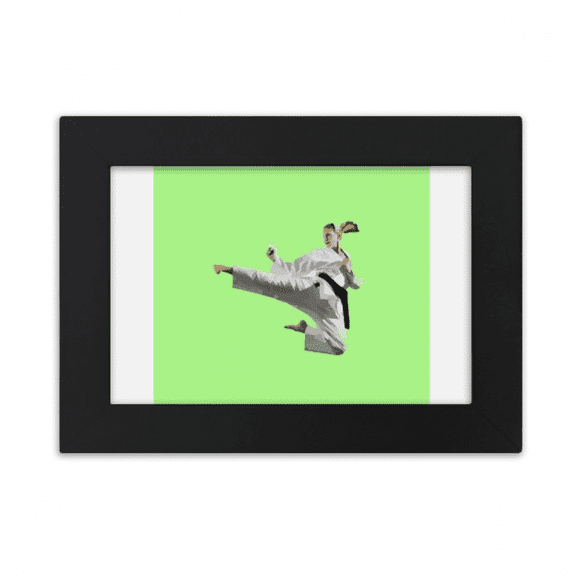 Flying Kick Martial Arts Practice Desktop Photo Frame Ornaments Picture Art Painting