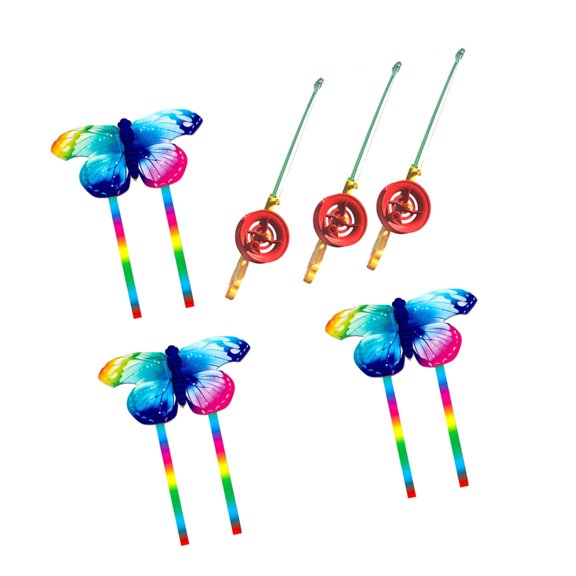 Flying Kite Set with Reel Rod Control, Rod Controlled Outdoor Play Toy for 3 Sets Park and Family Flying Games