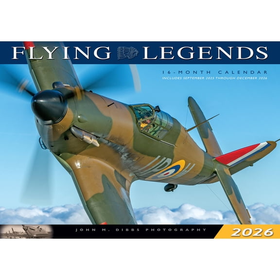 Flying Legends 2026: 16-Month Calendar--September 2025 Through December 2026, (Paperback)
