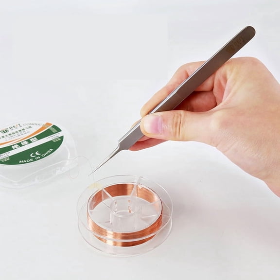 Flying Line Tweezers Stainless Steel 0.1mm Fine Tip Tweezers Lengthened And Hardened For Microscopy