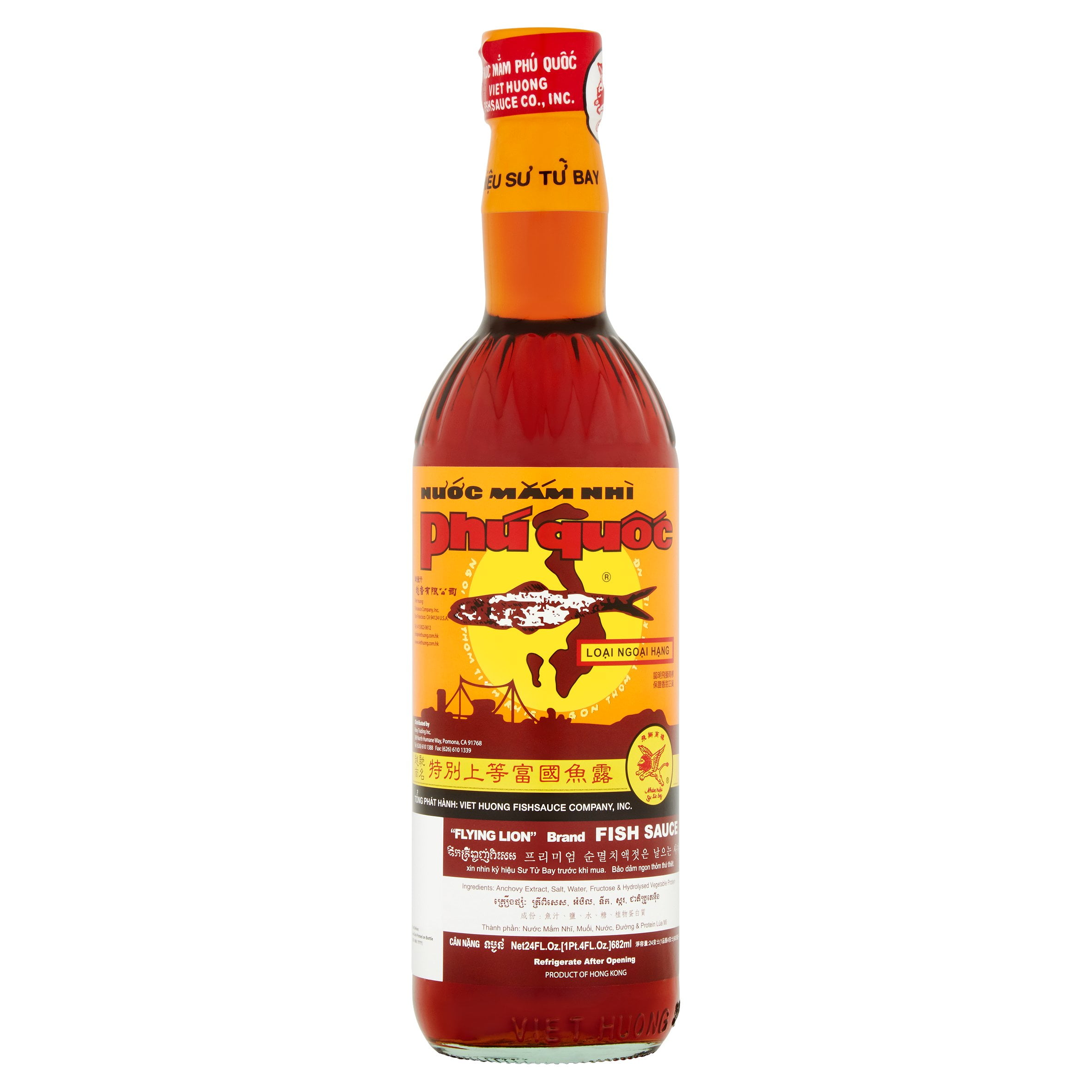 Flying Lion Fish Sauce, 24 Fl Oz Bottle