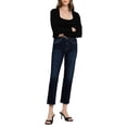 thumbnail image 1 of Flying Monkey - High Rise Cropped Straight Jeans - BY4446A, 1 of 10