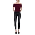 thumbnail image 1 of Flying Monkey - Mid Rise Cropped Skinny Jeans with Destroyed Frayed Hem (27" Inseam) - F5294, 1 of 9