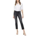 thumbnail image 1 of Flying Monkey - Mid Rise Cropped Slim Straight Jeans - F5236, 1 of 10