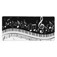 Flying Music Notes Musical Piano Keys Mousepad Large Mouse Pad Desk Pad