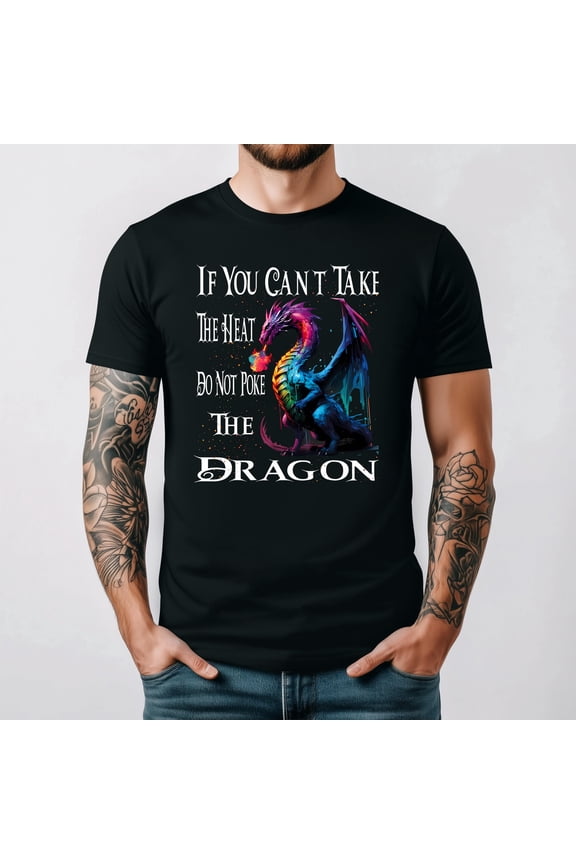 Flying Mythical Creature Cool Dragon Flame Spewing Art Fan Gift Graphic Tee,for men and women up to 5XL