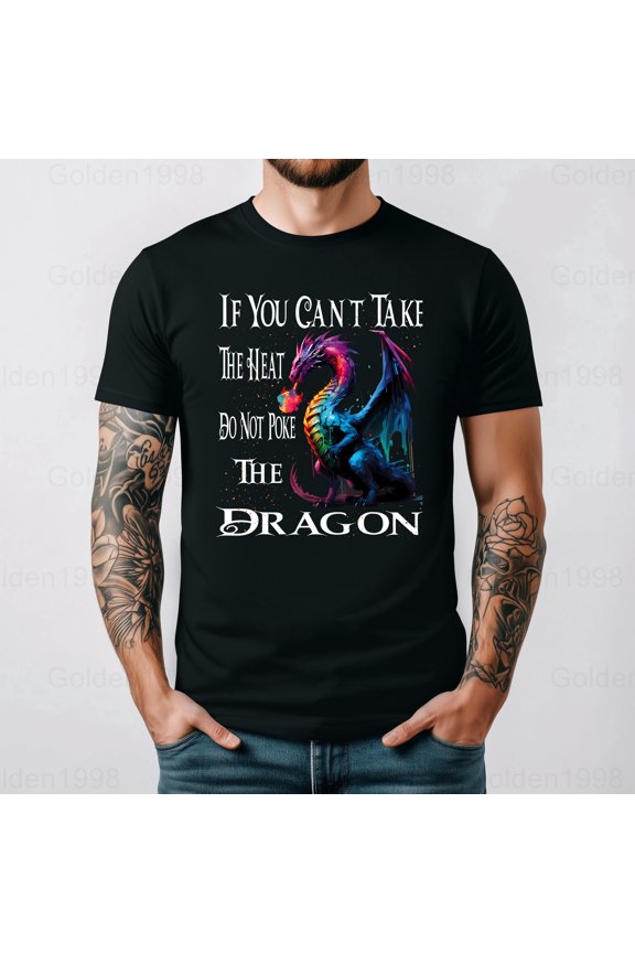 Flying Mythical Creature Cool Dragon Flame Spewing Art Fan Gift Graphic Tee,for men & women up to 5XL