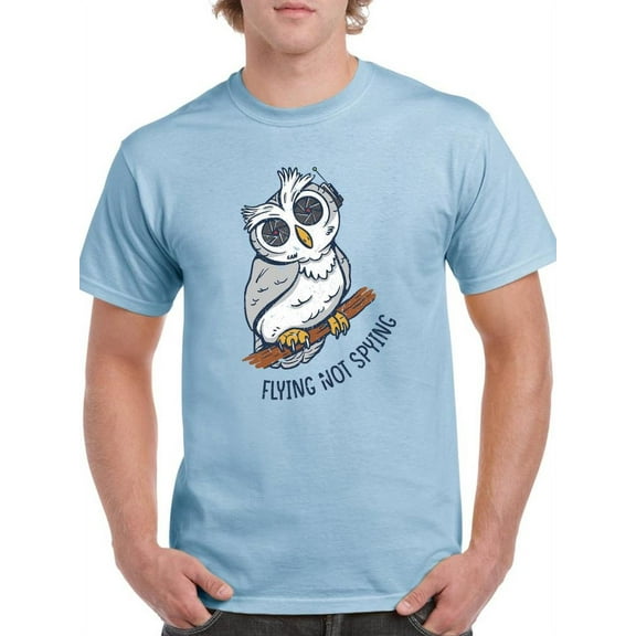 Flying Not Spying T-Shirt Men -Smartprints Designs, Male 5X-Large