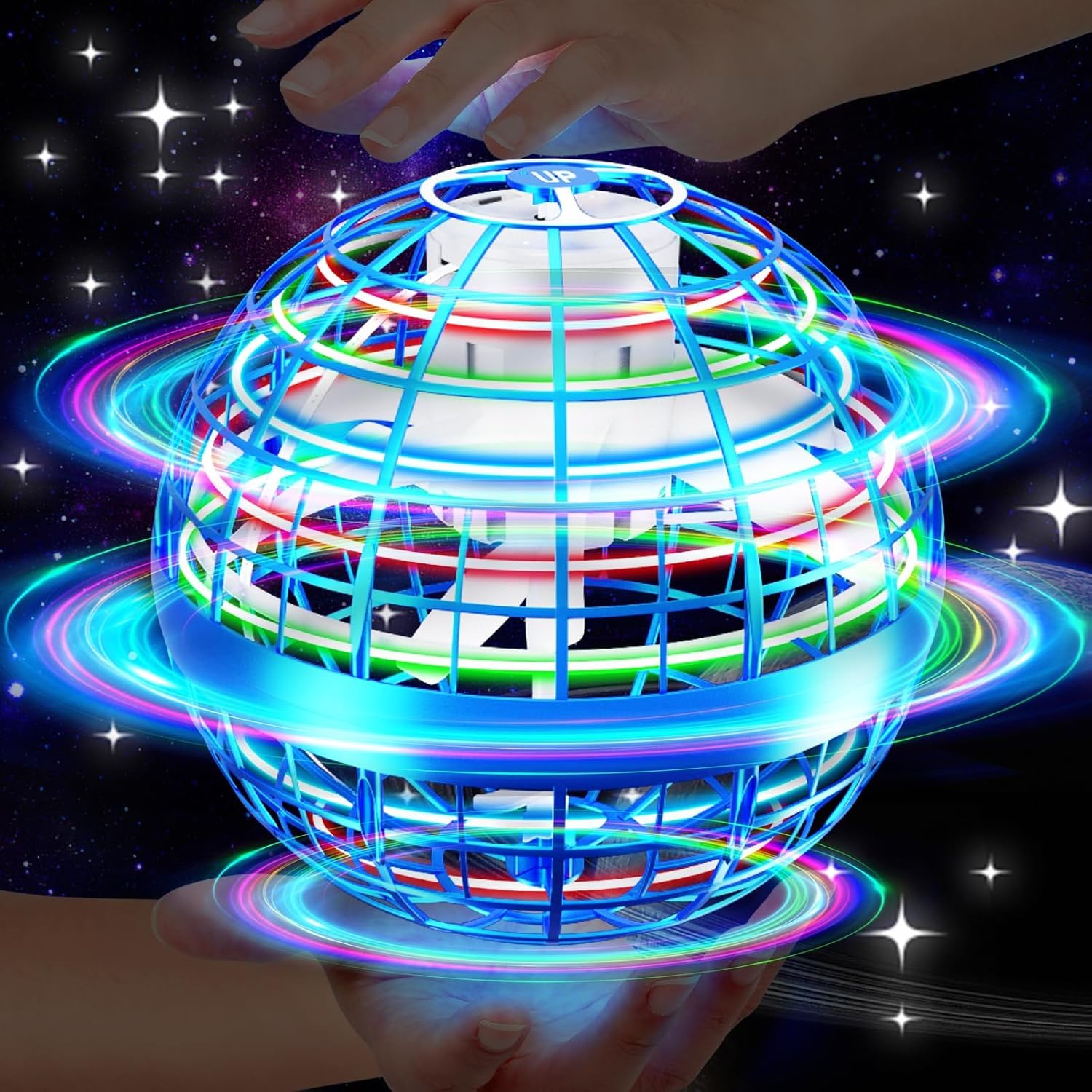 Cosmic Ball Flying Orb Ball Toy, Galaxy Cosmic Globe Hover Ball for Kids Age 6-8-13 ...