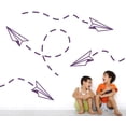 thumbnail image 1 of Flying Paper Airplane Kids Modern Wall Art Decal, 1 of 4