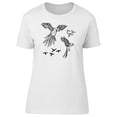 thumbnail image 1 of Flying Parrots In B&w Tee Men's -Image by Shutterstock, 1 of 2