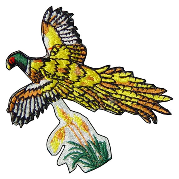 Flying Pheasant Bird Patch 3"