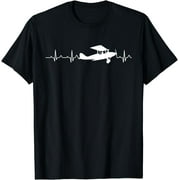 Flying Pilot Shirt, Aviation Heartbeat T-Shirt
