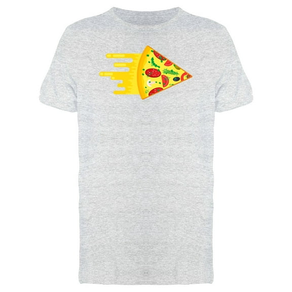 Flying Pizza Slice Doodle T-Shirt Men -Image by Shutterstock, Male Small