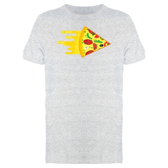 Flying Pizza Slice Doodle Tee Men's -Image by Shutterstock