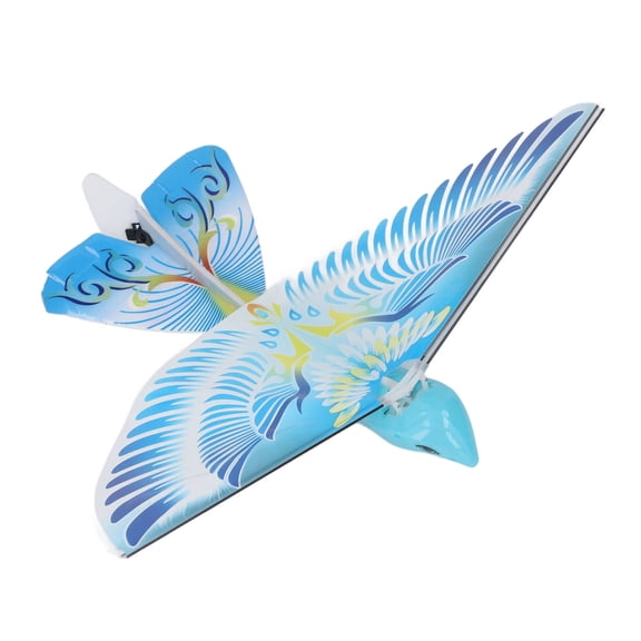 Flying RC Bird Toy 2.4GHz USB Charging Bionic Flapping Wings Drone for Indoor and Outdoor Flight, Blue