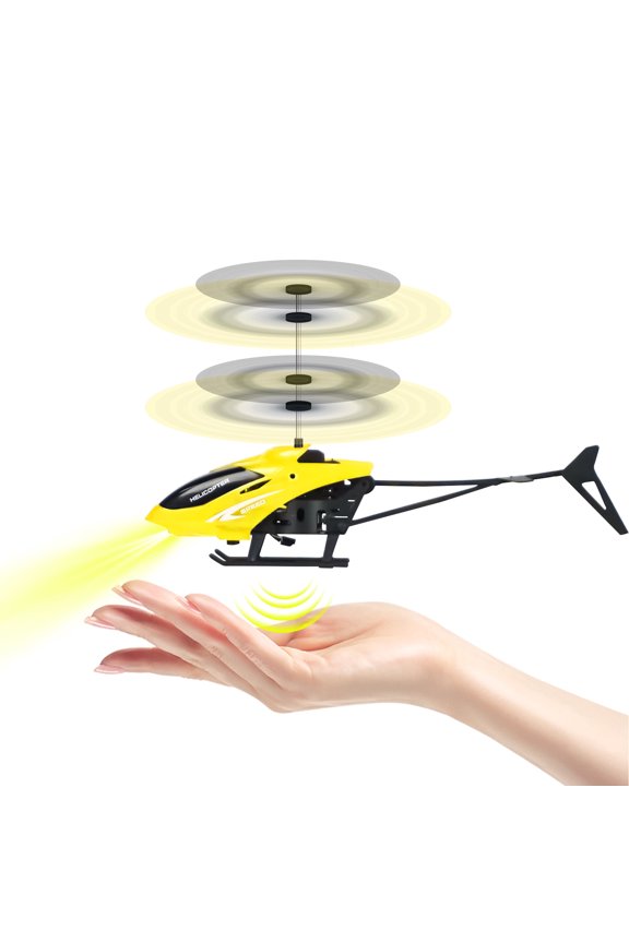 Flying RC Helicopter Toy Hand-Controlled Mini DroneCosmic LED Flying Toys UFO Drone RC Drone Toy for Kids