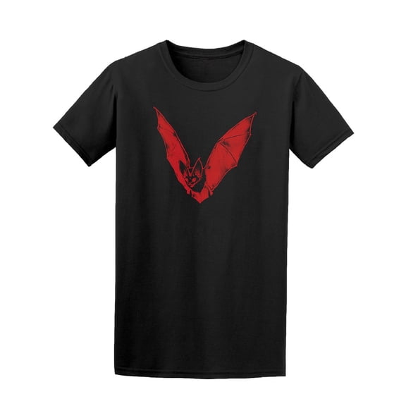 Flying Red Bat T-Shirt Men -Image by Shutterstock, Male Large