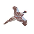 thumbnail image 1 of Flying - Ring necked Pheasant - Iron on Embroidered Patch Applique, 1 of 3