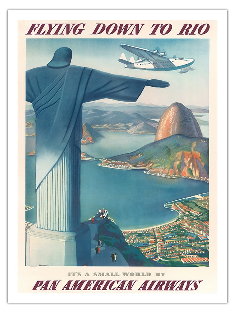 Flying Down to Rio Brazil - Christ the Redeemer Statue - Vintage ...