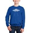 thumbnail image 1 of Flying Saucer UFO - Boy's Word Art Crewneck Sweatshirt, 1 of 3