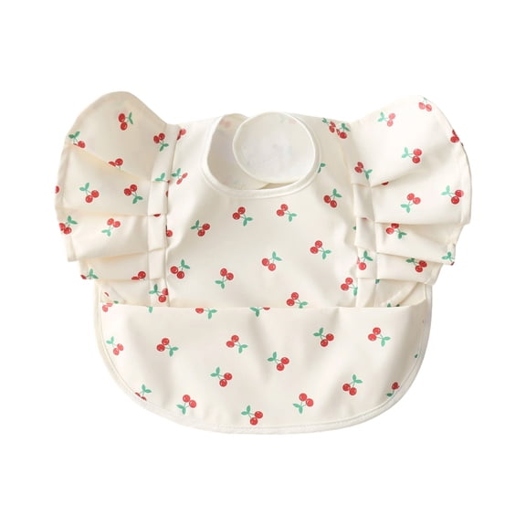 Flying Sleeve Baby Catcher Bib Angel Wing Designed Bib PU Water Proofing Layer Infants Feeding Bib Saliva Towel