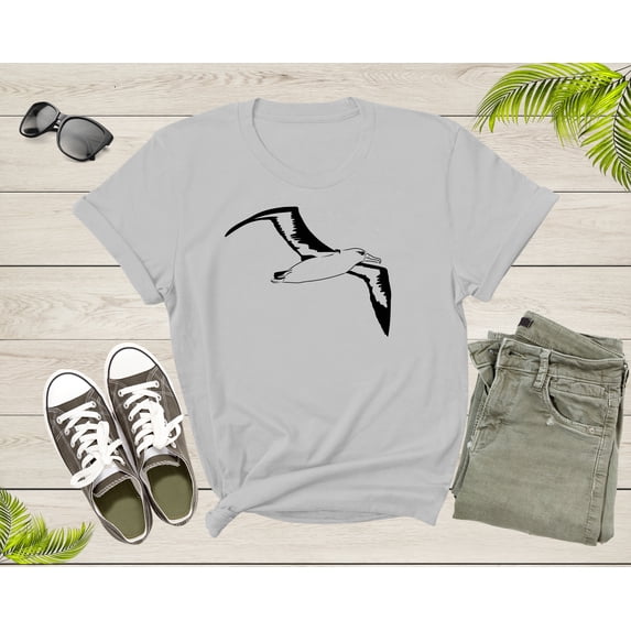 Flying Soaring Wandering Albatross Bird Lover Gift Shirt For Men Women Kids Boys Girls Cool Albatross Graphic Print Birdwatcher Tshirt