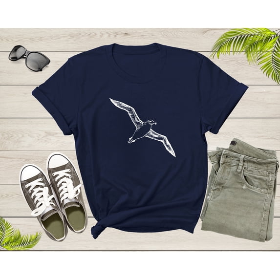 Flying Soaring Wandering Albatross Bird Lover Gift Shirt For Men Women Kids Boys Girls Cool Albatross Graphic Print Birdwatcher Tshirt