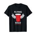 thumbnail image 1 of Flying Solo Red Solo Cup Drinking Beer Party T-Shirt, 1 of 3