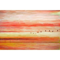 Flying South Painting Print on Wrapped Canvas