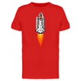 thumbnail image 1 of Flying Space Shuttle Pixel Tee Men's - Men T-Shirt, 3XL, 1 of 1