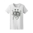 thumbnail image 1 of Flying Spaghetti Monster B&W T-Shirt Women -Image by Shutterstock, Female Small, 1 of 2
