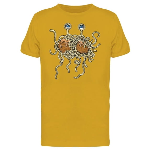 Flying Spaghetti Monster Deity T-Shirt Men -Image by Shutterstock, Male Large