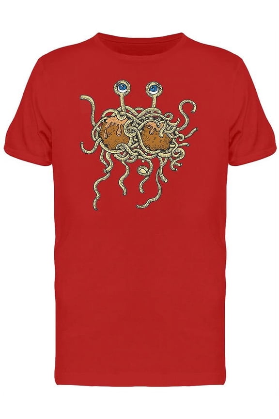 Flying Spaghetti Monster Deity T-Shirt Men -Image by Shutterstock, Male Large