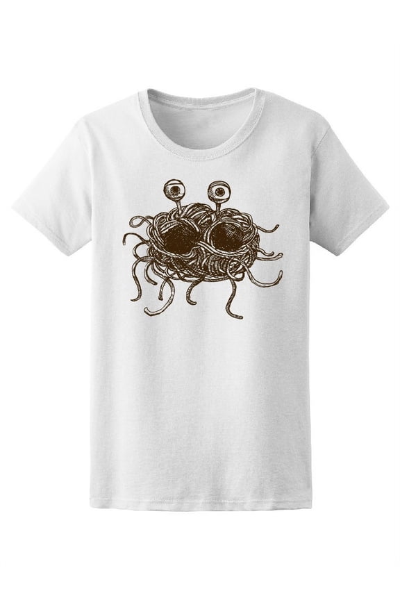 Flying Spaghetti Monster T-Shirt Women -Image by Shutterstock, Female Large