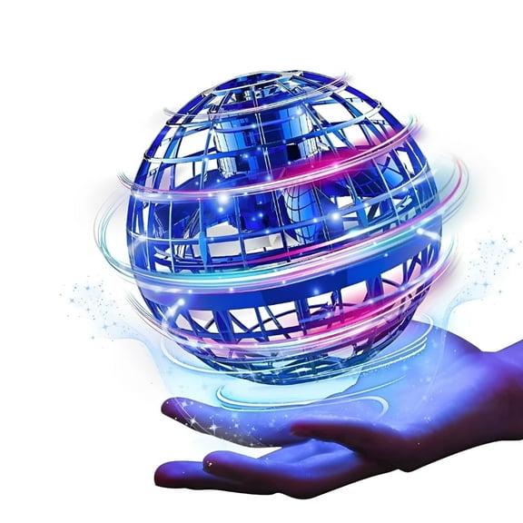 Flying Spinner, LED Flying Toy with Dazzling Lights, Cool Flying Ball for Indoor Outdoor, Kids Gift for Boys and Girls, 2 PCS