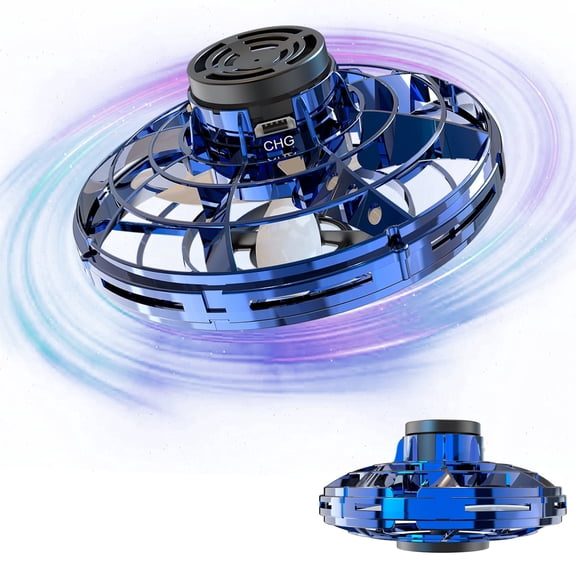 Flying Spinner Mini Drone, Flying Ball Toys for Girls Boys Adults, Hand Operated Fidget Flying Spinner Toy for Indoor Outdoor, Christmas BirthdayGifts for 6 7 8 9 + Year Old Boys Girls, 1Pc