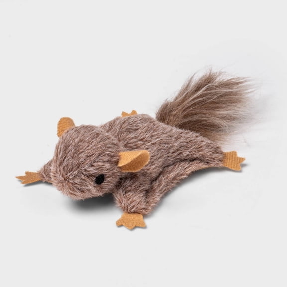Flying Squirrel Cat Toy - Boots & Barkley: Catnip Inside, Plush Toy, Pounce Activity