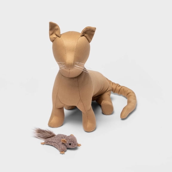 Flying Squirrel Cat Toy - Boots & Barkley: Catnip Inside, Plush Toy, Pounce Activity