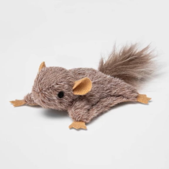 Flying Squirrel Cat Toy y: Catnip Inside, Plush Toy, Pounce Activity