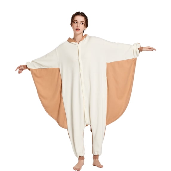 Flying Squirrel Pajamas Polyester CANASOUR Onesie Adult Funny Christmas Suit Animal Jumpsuit Medium